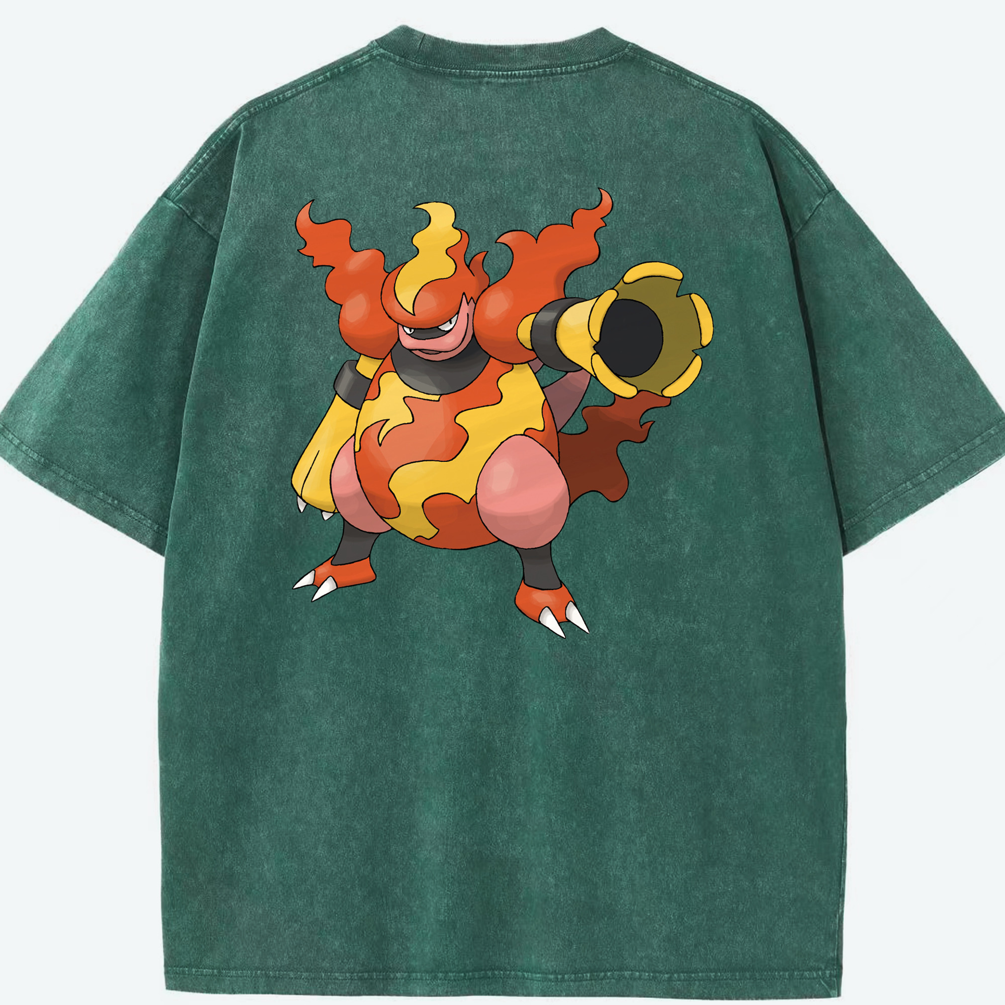 （画像用） ポケットモンスター Pokémon 綿100% ヴィンテージ風 半袖Tシャツ（背面プリント）